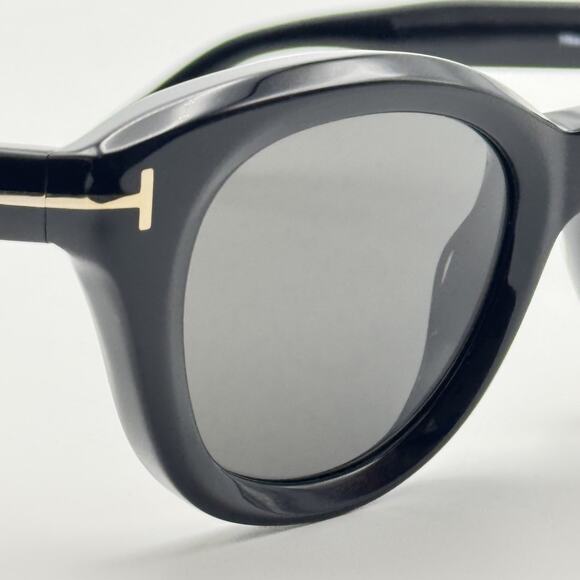 Tom Ford Sunglasses Nika-02 TF1344 01A Black Round Frame Gray Lens 49-20-140 New main image 13